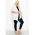 thumbnail image 2 of Moa Collection Women's Plus Size Casual Short Sleeve Open Front Knit Cardigan Size 1XL 2XL 3XL, Female, 2 of 4