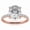 Pink, variant on Timeless Oval Cut White Gold Plated Solitaire Ring for Women