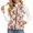Cherry Blossom, variant on CHAQLIN with 2 Pockets Padded Waistcoat for Winter Traveling, Mexican Sugar Skulls Roses Day of the Dead Stretch Polyester Lightweight Quilted jacket vest for Women