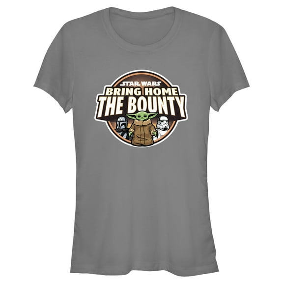 Junior's Star Wars: The Mandalorian Grogu Bounty Graphic Tee Charcoal X Large