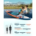 thumbnail image 3 of AILIEFSUN Wood Grain, 11'*34”*6“Ailiefsun Stand Up Paddle Board Inflatable Stable Sup Board with Fishing Paddleboards Accessories for Adults Youth Wide Non-Slip Deck Surfboard, 3 of 7