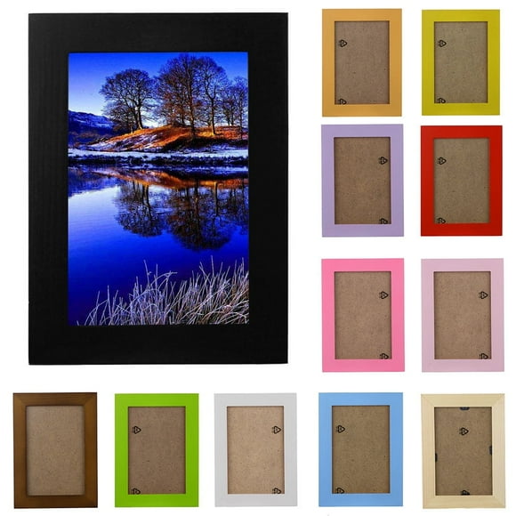 Up to 50% off under 5 dollars Clearance Family Home Decor Wooden Picture Frame Wall Mounted Hanging Photo Frame Room Decor Black Black (Clearance) log clearance under 5$