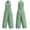 Green, variant on Womens Sleeveless Cotton Jumpsuit V Neck Wide Leg Romper with Pockets Casual Summer One Piece Outfit,Size 2XL