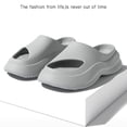 thumbnail image 4 of Zapatillas de verano para mujer, chanclas de plataforma para exteriores, suaves, de EVA, con suela alta y punta abierta, modernas, para parejas, zapatos de playa livianos, 4 of 5