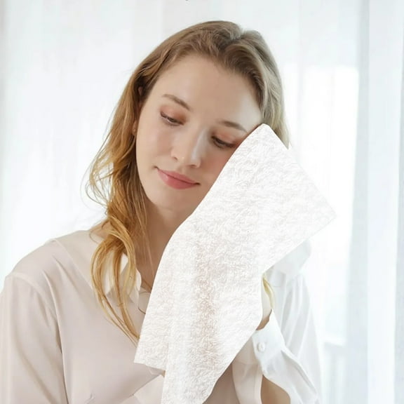 Vggrvlo Under 5 Basics Face Towels for Bathroom Salon Towel Gentle on Sensitive Skin White 14"X14"