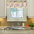 thumbnail image 2 of Yayeee Kitchen Valance Rod Pocket 54" x 18" Living Room Window Curtain, Neon Skates, 2 of 6