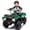 Green, variant on KEEPSUN 24V Kids ATV, Ride on Toys for Toddlers, 4 Wheeler Electric Quad with Music, Spring Suspension, LED Lights, 2 Storage Racks, Ride On Car Gift for Boys Girls Ages 2-4 - Black
