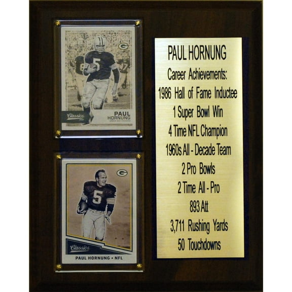 Paul Hornung Green Bay Packers 8'' x 10'' Plaque