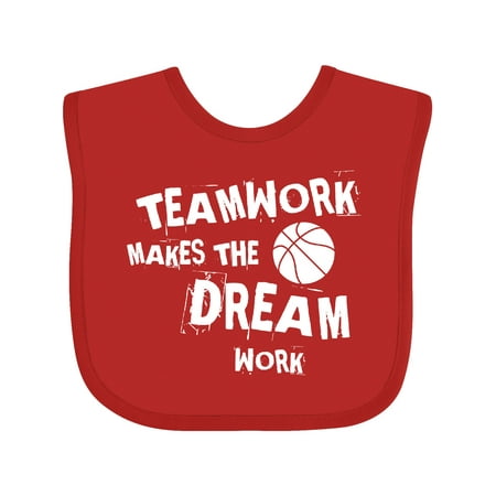 

Inktastic Basketball Teamwork Gift Baby Boy or Baby Girl Bib