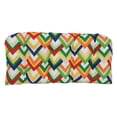 thumbnail image 2 of Blazing Needles Rounded Back Tufted Outdoor Loveseat Cushion, 42 x 19, Resort Garden, 2 of 2