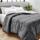 thumbnail image 2 of Edredón de Plumón Alternativo Reversible Bare Home Colección 1800 Tamaño King/Cal King Gris/gris Claro, 2 of 8