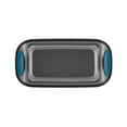 thumbnail image 5 of Rachael Ray Yum-o! Bakeware Oven Lovin' Nonstick Loaf Pan, 9-Inch by 5-Inch Steel Pan, Gray with Marine Blue Handles, 5 of 6