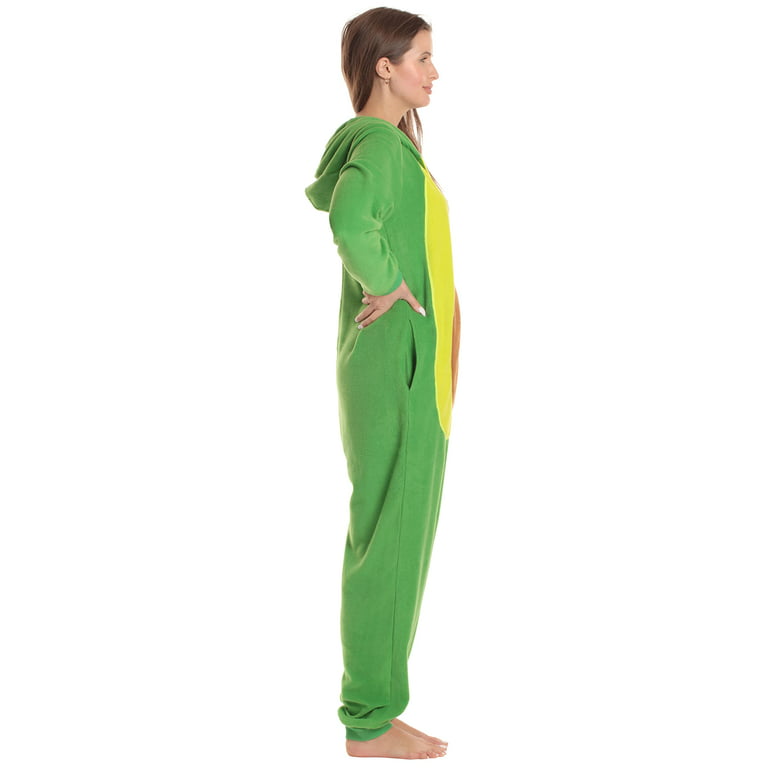 Just Love Comfortable and Cute Adult Animal Onesie Pajamas - Perfect for  Lounging and Sleepwear (Avocado, X-Large)