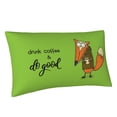 thumbnail image 2 of Easygdp Drink Coffee And Do Good Envelope Closure Pillowcase - 20x36in, Queen Pillowcase, Breathable, Stain-Resistant, Wrinkle-Free, 2 of 9