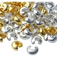thumbnail image 4 of 200pcs 5mm Metal Round Crimp Bead Knot Covers for DIY Jewelry Making, Gold and Silver, 4 of 7