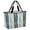 MidNightBlue, variant on Blue Yellow Striped Beach Bag for Women, Large Breathable Mesh Beach Tote Bag, Modern Stripes Art Watercolor Sandproof Lightweight Travel Bags for Vacation Picnic Swimming Pool 15.7"x15.7"x9.1"