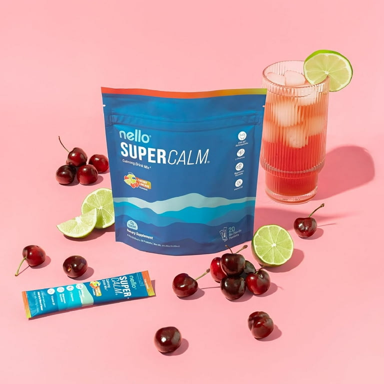 Nello Supercalm Drink Mix - Ashwagandha KSM 66, Magnesium