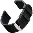 thumbnail image 1 of Correas de reloj de 20 mm Correas de repuesto de nailon fácilmente intercambiables para relojes de hombre y mujer, también para relojes inteligentes Varios colores, 18 mm, 20 mm, 22 mm, 1 of 5