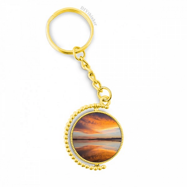 sunrise ocean sky cloud reflection Métal Connecteur Porte-Clés Accessoire en Porte-Clés