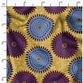 thumbnail image 2 of Soimoi Pure Silk Yellow Fabric By the Yard - 42 Inch Wide - African Tribal Material - Artistic and Modern Patterns for Various Uses Printed Fabric, 2 of 6
