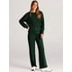 thumbnail image 4 of Traje de Dos Piezas para Mujer: Sudadera de Larga y Pantalón de Otoño. Traje Informal. Verde Oscuro S, 4 of 9