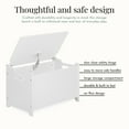 thumbnail image 2 of Evolur Wooden Toy Chest Organizer, White, 2 of 8