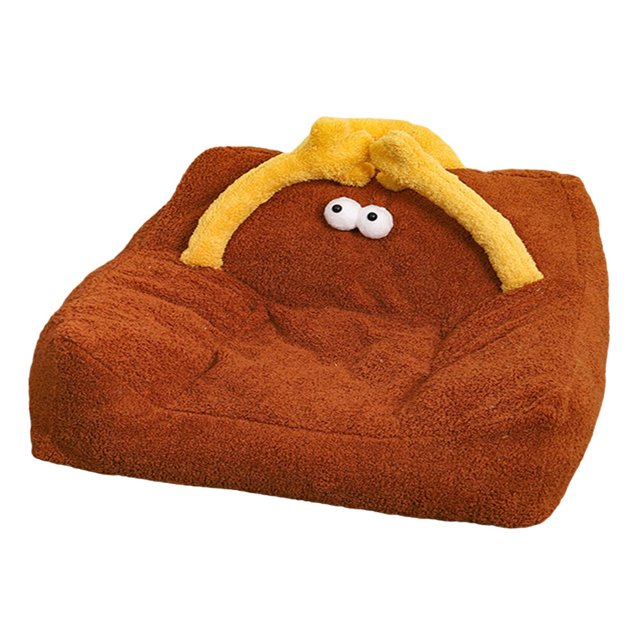 Cama para gatos, lavable, cómoda, extraíble, nido para mascotas, cama para mascotas para cachorros, perros y gatos Marrón