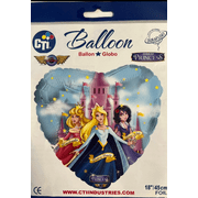18″ WICKED PRINCESS HEART Balloon • Party Supplies Decorations Foil Mylar Balloon