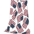 thumbnail image 3 of Patriotic US Flag Throw Blanket for Couch Super Cozy and Comfy 4th of July Fleece Blanket, Soft and Fuzzy Throw Blanket for Sofa Bedroom Home Decor for All Seasons 50" x 60", 3 of 6