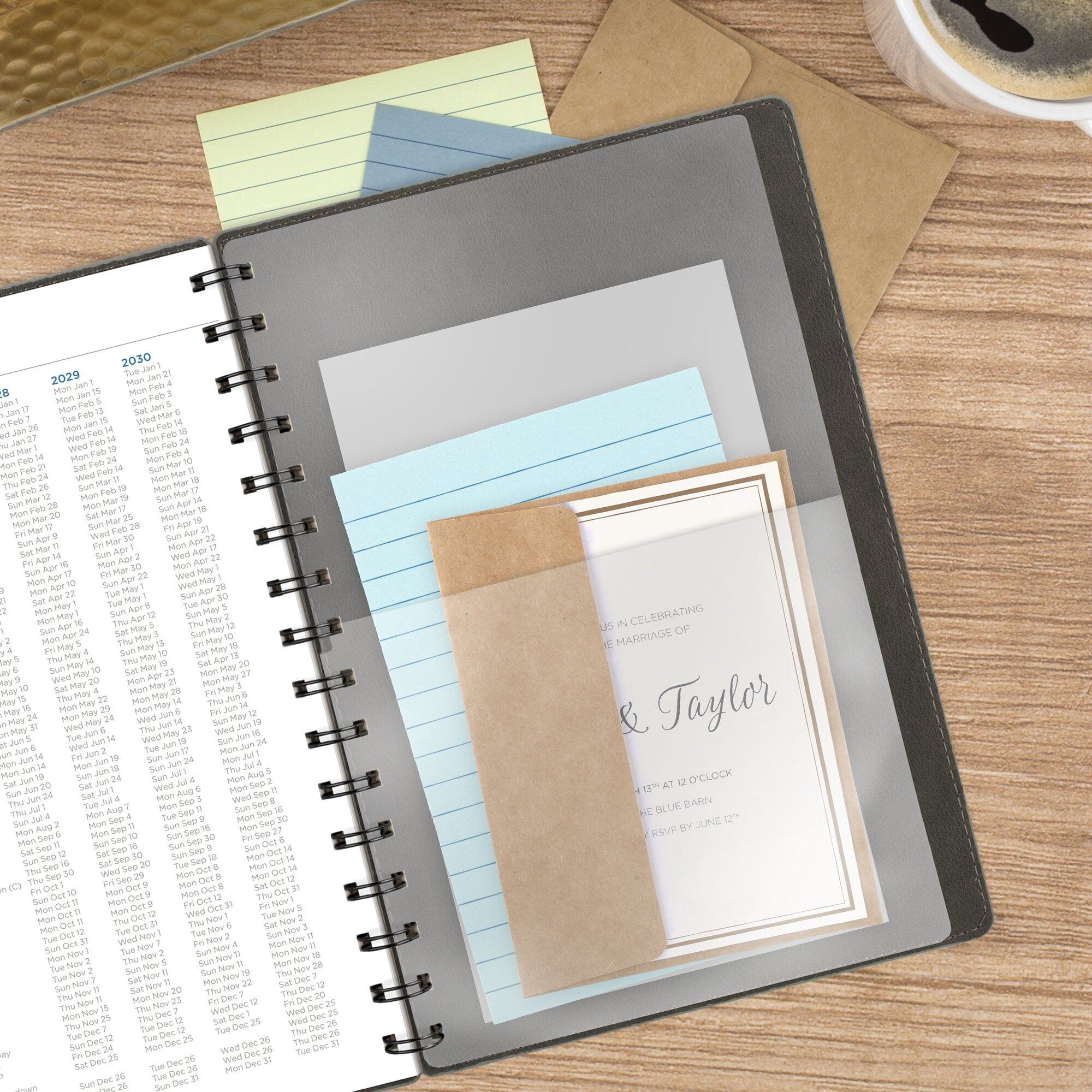AT-A-GLANCE Signature Collection 2027 Weekly Monthly Planner Gray Small 5 12 x 8