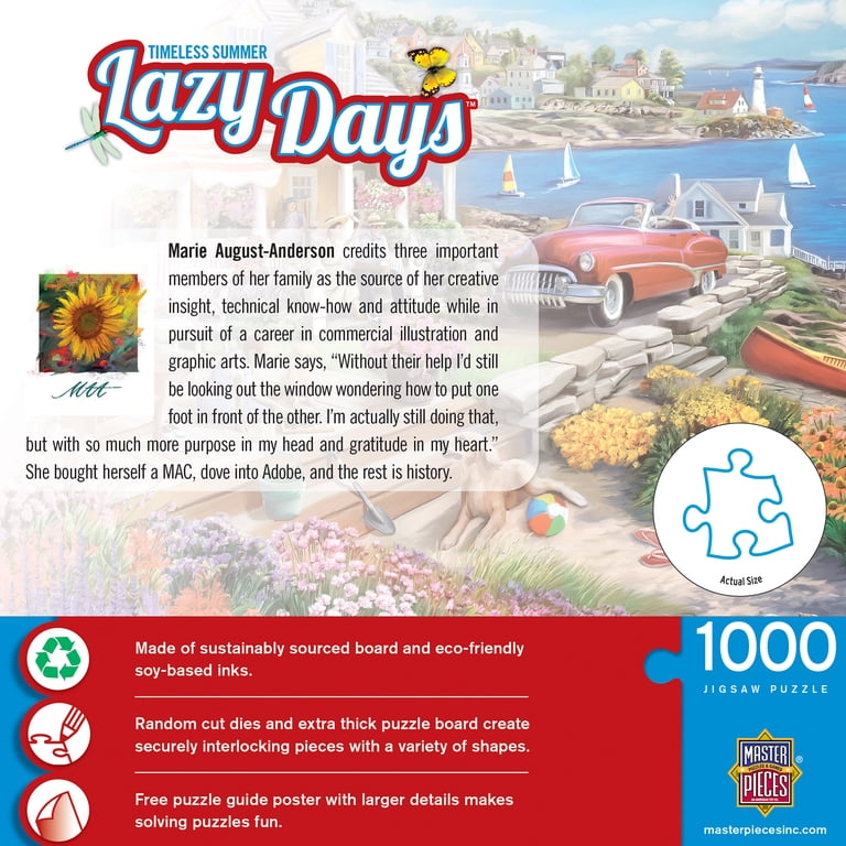 MasterPieces Lazy Days Timeless Summer 1000-Piece Jigsaw Puzzle photo 4