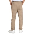 thumbnail image 5 of HAOTAGS Kids School Uniform Pants,Breathable Solid Color Elastic Waist School Causal Pants Khaki 7-8T, 5 of 5