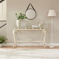 thumbnail image 6 of Yesfashion Console Table, Modern Glass Entryway Table Small Sofa Accent Table With Storage, Metal Frame, Easy Assembly, For Living Room, Hallway, Office, 6 of 7