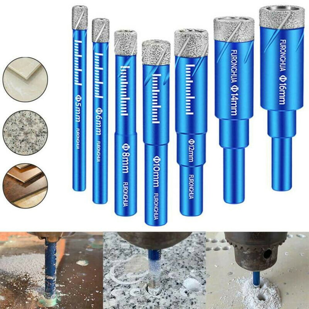 Details about   5~16mm Diamond Dry Drill Bit Holesaw For Porcelain,Granite,Tile,Marble Drill Bit 