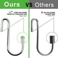 thumbnail image 3 of ESFUN Paquete de 30 ganchos en forma de S resistentes para sartenes y ollas, ganchos para colgar, ganchos en forma de S para utensilios de cocina, ollas, utensilios, ropa, bolsas, toallas, plantas, 4, 3 of 5