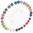 thumbnail image 1 of Decorative Pin Round Shape High-cost Planting Process Polishing Process 1Set For Daily Wear Formal Occasions Girls, 1 of 5