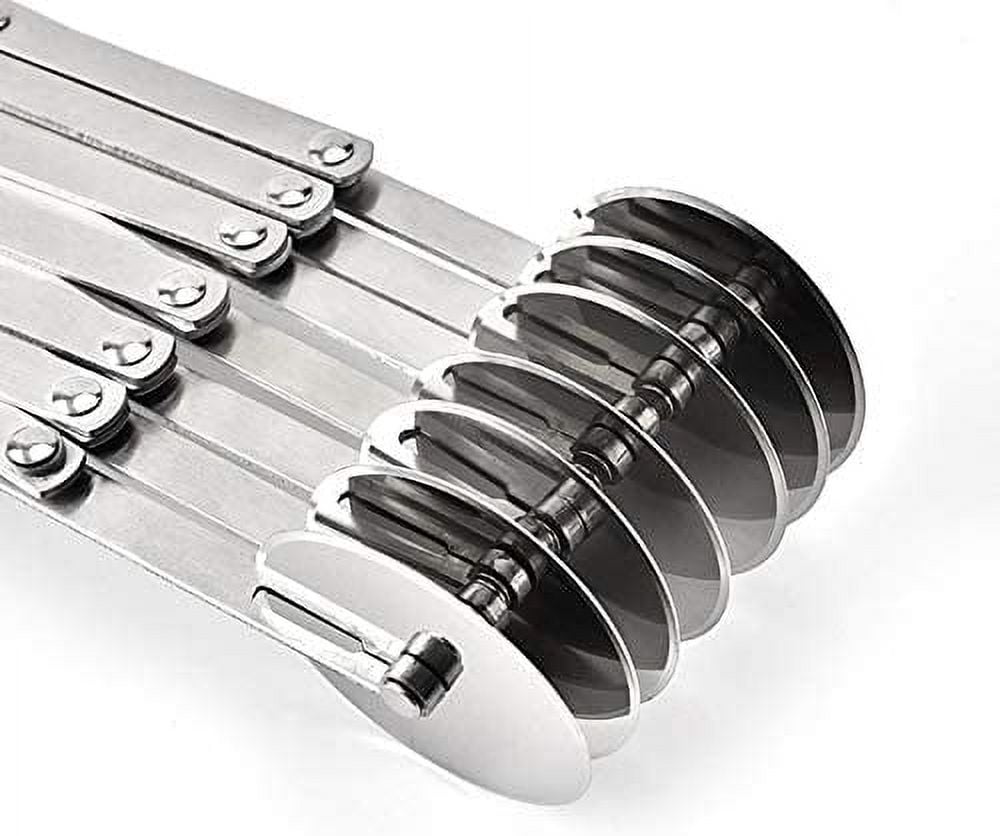 Expandable dough cutter roller, stainless steel, 22.5x51x5.5 cm - de Buyer