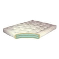 thumbnail image 2 of 8" Double Foam & Cotton #611 Twin XL Blue Microfiber Futon Mattress-Color:Blue,Material:Polyester, 2 of 2