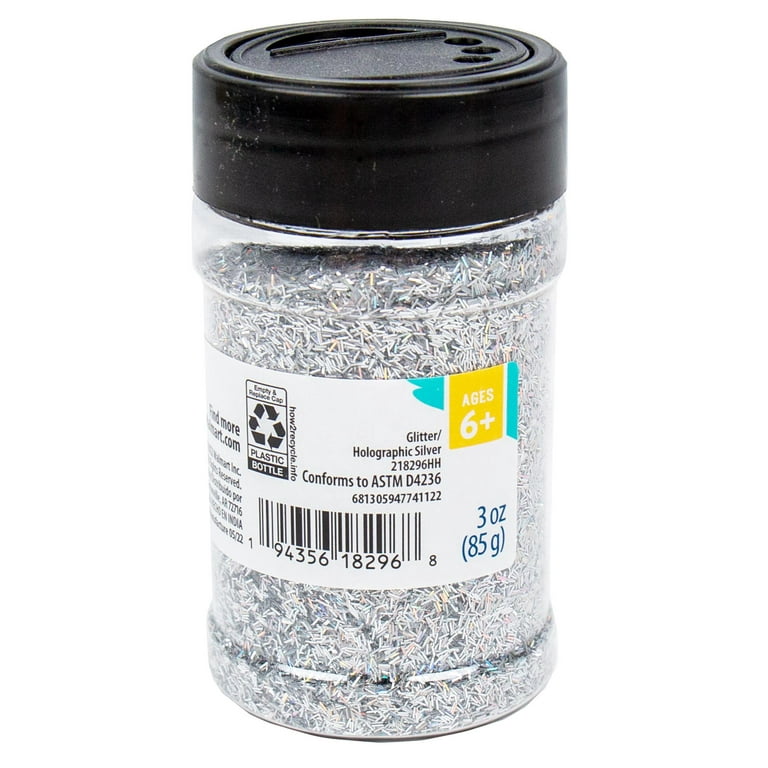 Hello Hobby Holographic Silver Glitter Shaker 