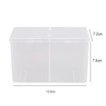 thumbnail image 2 of Caja de almacenamiento de algodón para limpieza compartimentos para decoración de uñas contenedor soporte para almohadilla de hisopo JShteea Cuidado Belleza, 2 of 6