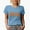 Baby Blue, variant on New York, US or USA State Themed, Groovy Retro Wavy Text Merch Gift, Tan T-Shirt, Large