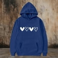 thumbnail image 6 of SGFCWSX Girls Oversized Heart Print Hoodie, Kids Soft Comfort with Pocket Pullover Sweatshirt for Daily Casual Wear Blue Size 11-12 Years, 6 of 6