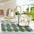 thumbnail image 5 of Yayeee Dish Drying Mat for Kitchen Counter 16"x18" Microfiber Absorbent Pad, Dark Green Leaves, 5 of 7