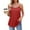 Red, variant on Busydd Tank Top for Women Casual Adjustable Spaghetti Straps Camisole Tops for Women Trendy Solid Color Round Neck Tank Tops Comfort Sleeveless Summer Tops