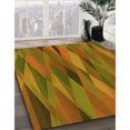 thumbnail image 3 of Ahgly Company Machine Washable Indoor Square Transitional Mahogany Brown Area Rugs, 5' Square, 3 of 7