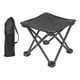 thumbnail image 5 of Taburete de campamento Taburete plegable portátil Silla pequeña Reposapiés Asiento Taburete plegable para acampar Taburete plegable para exterior Play Negro con bolso, 5 of 8