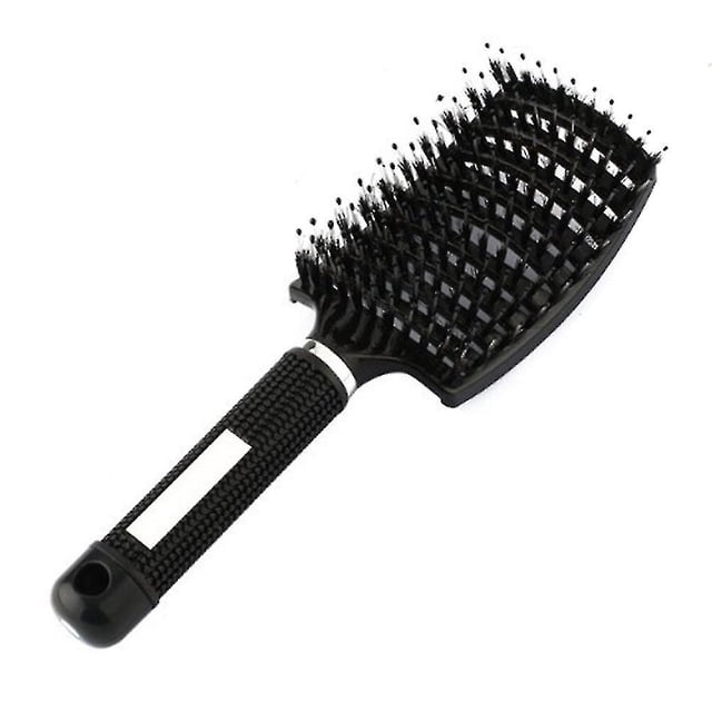 2pcs Cepillo de cerdas de nailon para desenredar, cepillo para el cabello para mujer, peine para masaje del cuero cabelludo