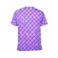thumbnail image 2 of LAOLIUSN Men’s All Over Print Scale Pattern T-Shirt, Mermaid Dragon Scales Graphic Tee, Short Sleeve Crewneck,Sizes S-4XL, 2 of 7