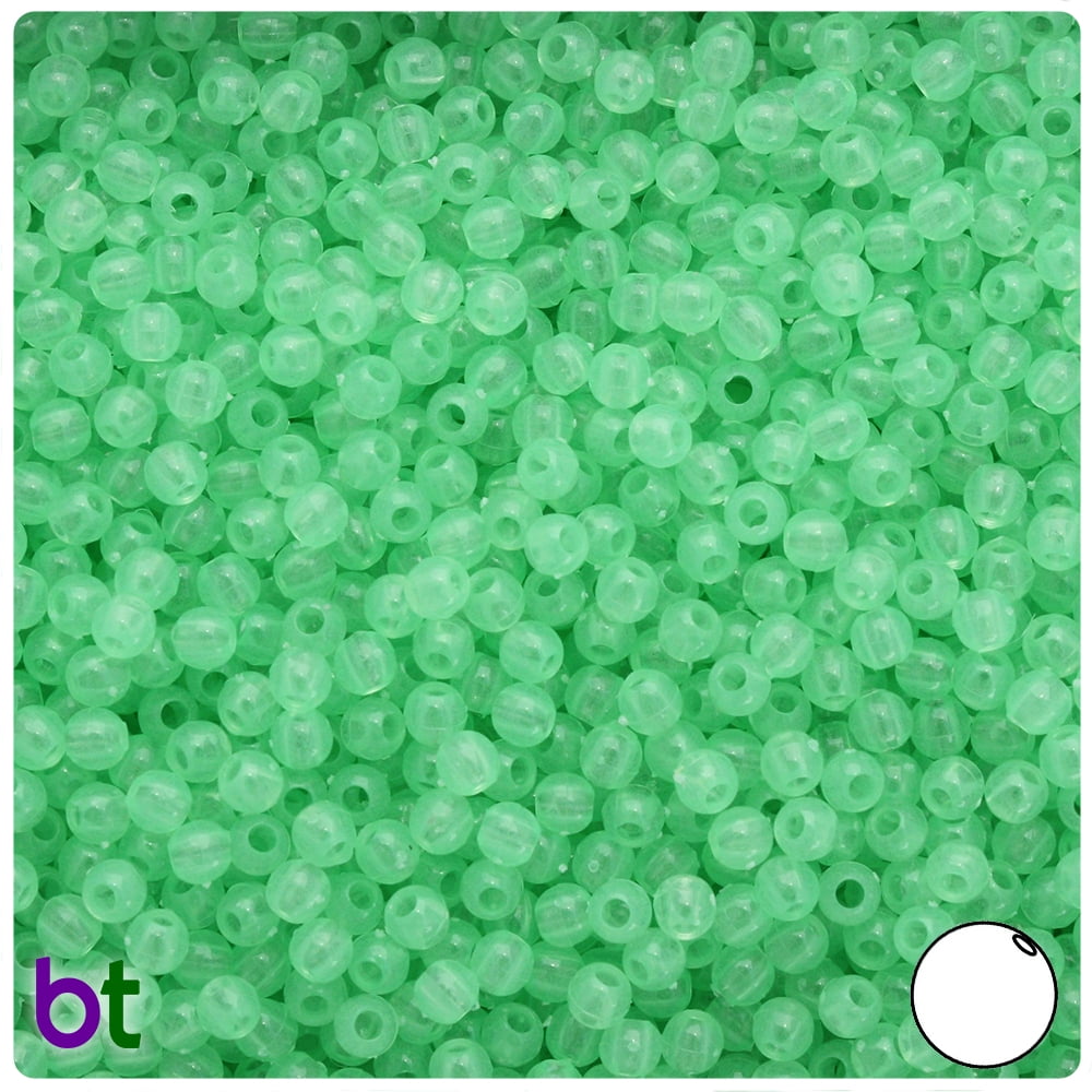 MIRACLE BEAD LIGHT GREEN COLOR IRIDESCENT 4MM 6MM 8MM ROUND JEWELRY CRAFT BEADS 