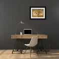 thumbnail image 3 of GraphINC Studio 32x24 Black Ornate Wood Framed with Double Matting Museum Art Print Titled - Vintage Map, 3 of 4